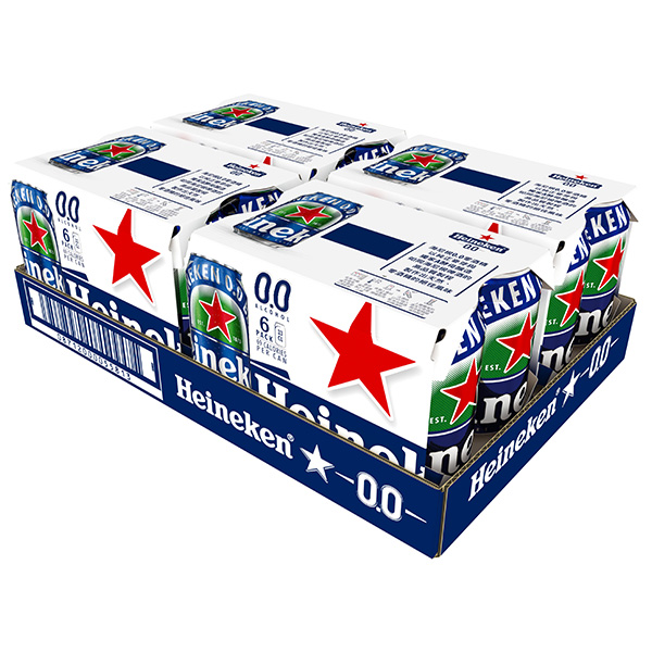 海尼根0.0零酒精Heineken 0.0 330ml x24瓶 