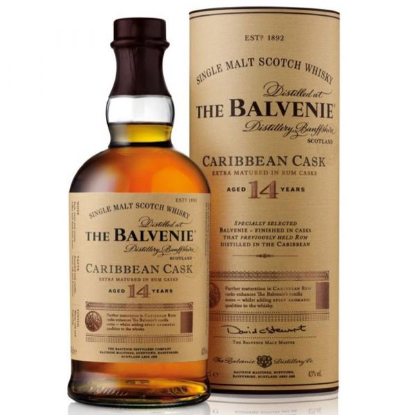 百富14年加勒比海蘭姆桶單一純麥威士忌Balvenie 14Y Caribbean Cask Speyside Single Malt Scotch Whisky 
