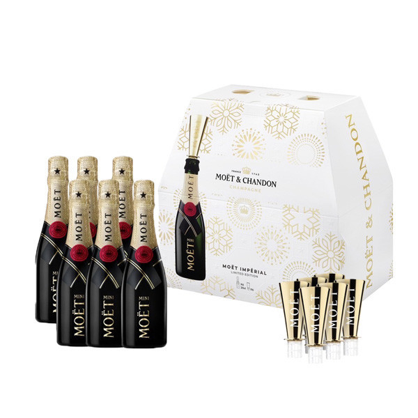 酩悅香檳 Mini Moet 6瓶組（含金色酒嘴）Brut Imperial Champagne Mini Set 酩悅,香檳,Mini Moet,6瓶組,含金色酒嘴,Brut Imperial Champagne Mini Set,法國