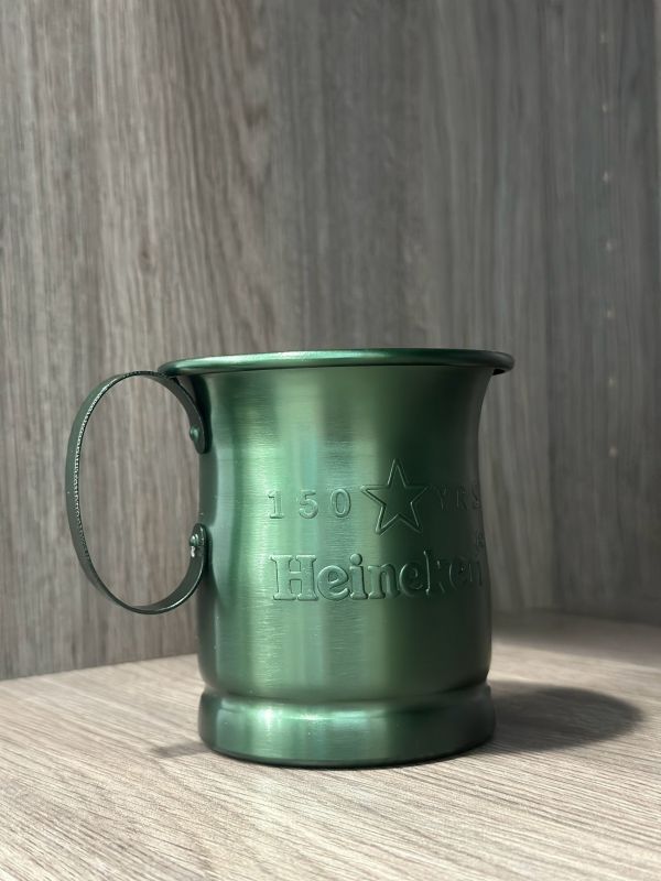 贈品》海尼根綠色金屬造型杯 贈品》海尼根綠色金屬造型杯