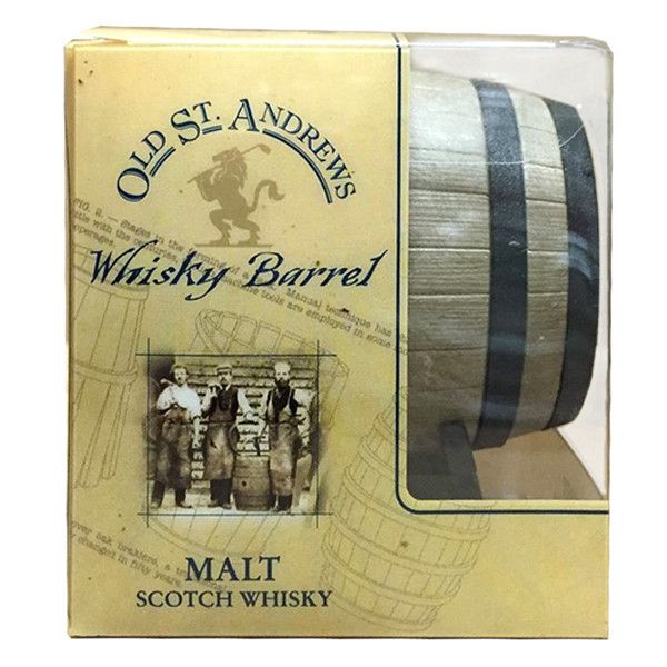 英國10年聖安德魯斯純麥蘇格蘭威士忌(桶) 50ML  Old St. Andrews Whisky Barrels 10Y Blended Malt Scotch Whisky 英國,聖安卓,10年,純麥,蘇格蘭,威士忌,聖安德魯斯,酒桶,50ML,Old St. Andrews,Whisky Barrels,10Y,Blended Malt,Scotch Whisky,迷你
