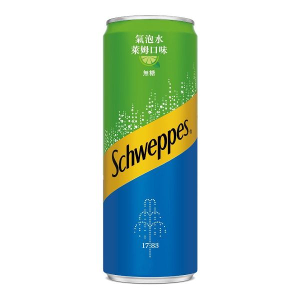 Schweppes 舒味思 萊姆氣泡水 罐裝 330ml x 24入/箱 Schweppes,舒味思,萊姆,氣泡水,罐裝,330ml,24入,箱購,台灣