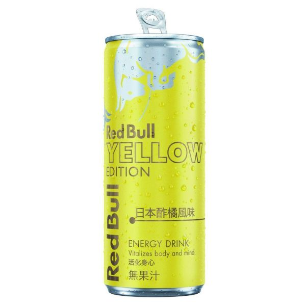 紅牛 日本酢橘風味 能量飲料 Red Bull Yellow Edition 250ml*24罐 Red Bull,紅牛,日本酢橘風味,能量飲料,250ml,24罐,奧地利,Yellow Edition