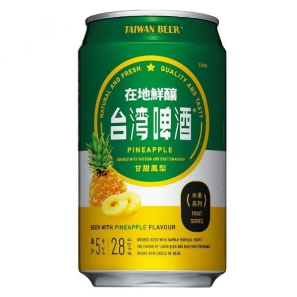 【鳳梨口味】臺灣水果啤酒330ml x24瓶 鳳梨,臺灣,水果啤酒,330ml x24瓶