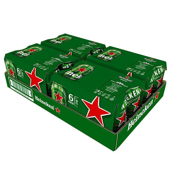 海尼根啤酒(6入裝)Heineken Beer 330ml x24瓶 