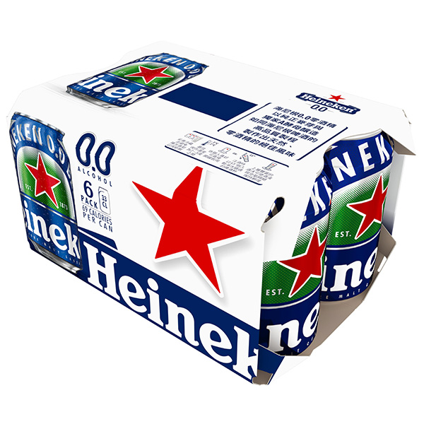海尼根0.0零酒精Heineken 0.0 330ml x24瓶 
