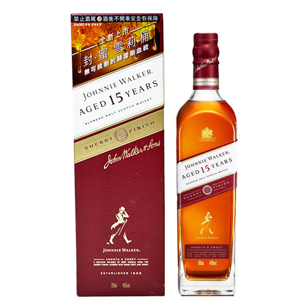 約翰走路15年封·蜜雪莉桶調和純麥威士忌 Johnnie Walker AGED 15 Years Sherry Finished 約翰走路,15年,封蜜,雪莉桶,調和,純麥,威士忌,Johnnie Walker,AGED 15 Years,Sherry Finished,英國