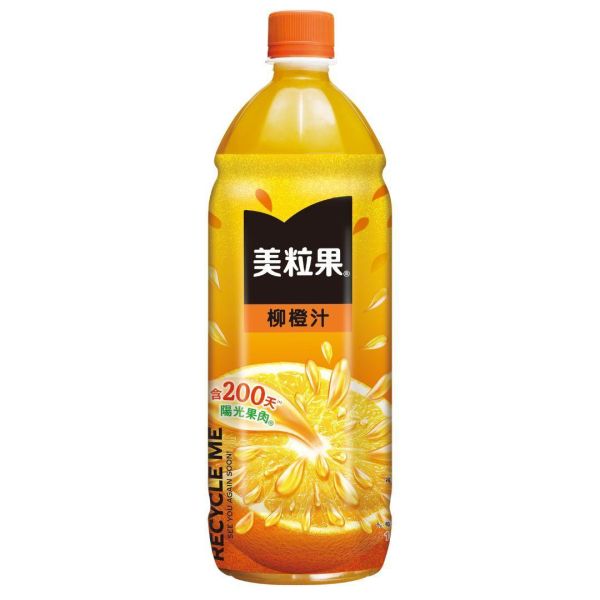 美粒果柳橙汁(寶特瓶)1000ML*12瓶 美粒果,柳橙汁,寶特瓶,1000ML,12瓶,台灣,果汁