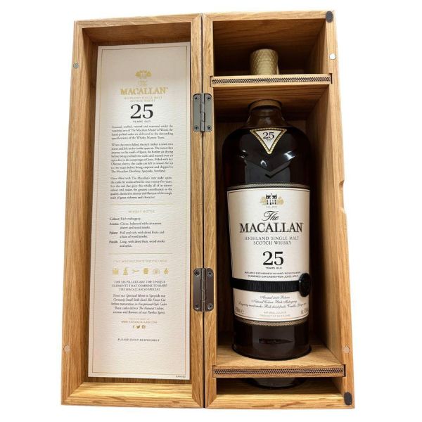麥卡倫 25年 雪莉桶 The Macallan Sherry Oak 25Y Single Malt Scotch Whisky 麥卡倫,25年,雪莉桶,The Macallan,Sherry Oak,25Y,Single Malt,Scotch,Whisky,蘇格蘭,英國