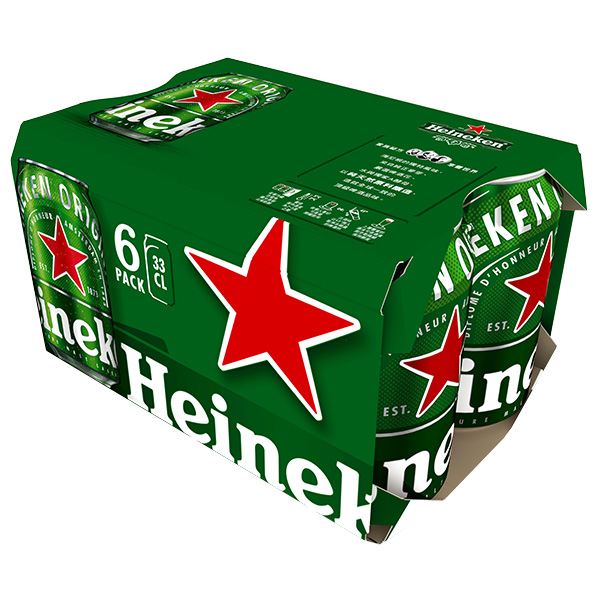 海尼根啤酒(6入裝)Heineken Beer 330ml x24瓶 