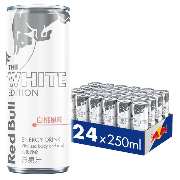 紅牛白桃風味能量飲料 Red Bull White Edition Energy Drink 250ml*24罐 紅牛,白桃,風味,能量飲料,Red Bull,White,Edition,Energy Drink,250ml*24罐,奧地利