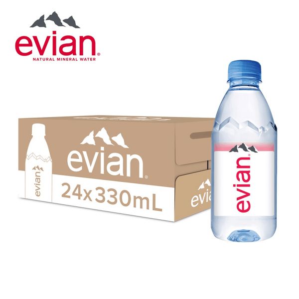 依雲天然礦泉水Evian Natural Mineral Water330ml x24瓶(原廠公司貨) Evian,依雲,天然,礦泉水,500ml,寶特瓶,24瓶,法國,阿爾卑斯山,原裝進口,電解質,不含人工添加物