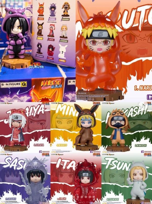 10-11月預購 萬代 BNFIGURE Q 火影忍者系列盲盒 睡衣版 VOL.2 中盒8入 