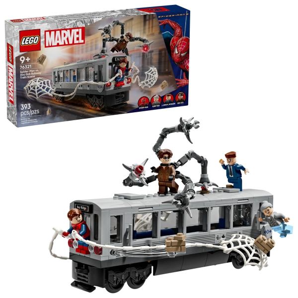 樂高 LEGO 76321 蜘蛛人大戰八爪博士地鐵列車場景 