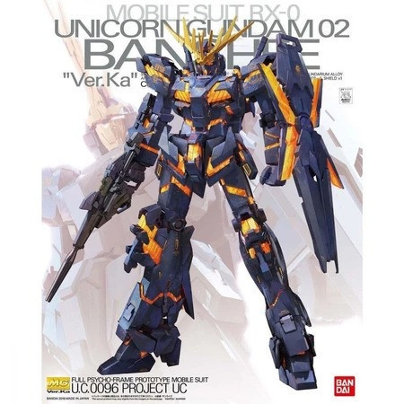 BANDAI 組裝模型 MG 1/100 RX-0 獨角獸鋼彈2號機報喪女妖Ver.Ka 