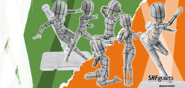 8-9月預購 SHF S.H.Figuarts 男性素體 女性素體 杉森建 線框Gray 