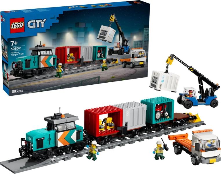 樂高 LEGO 60509 港口貨物列車和起重機與卡車 
