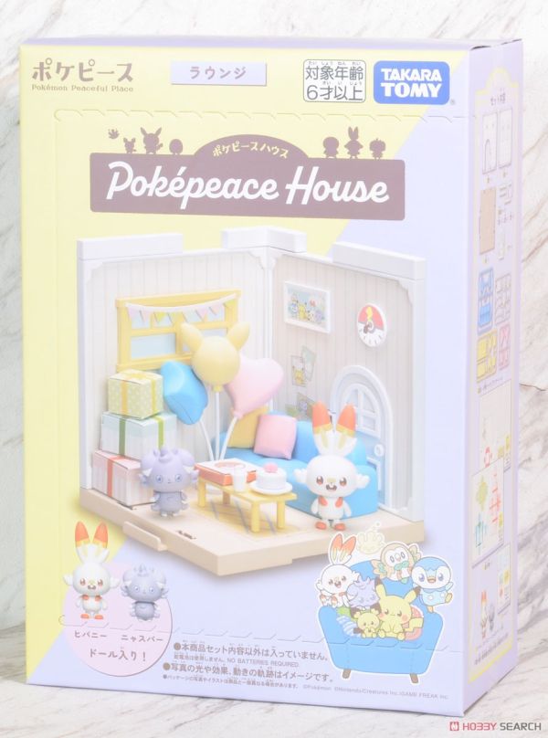 Pokemon 寶可夢 pokepeace 娃娃屋 休息室 炎兔兒+妙喵 