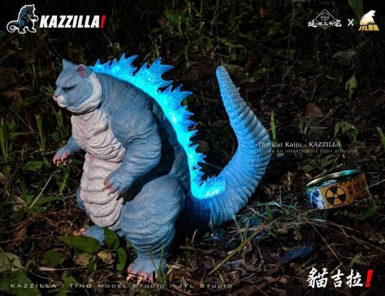 4-5月預購 廷a理工御宅 源瓏工作室 KAZZILLA 貓吉拉 30公分 一般版 發光版 