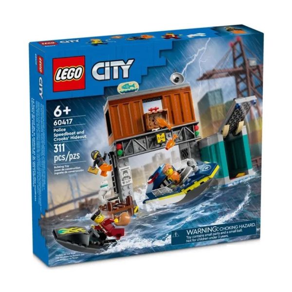 樂高 LEGO 60417 警察快艇和壞蛋藏身處 Police Speedboat and Crooks' Hideout 