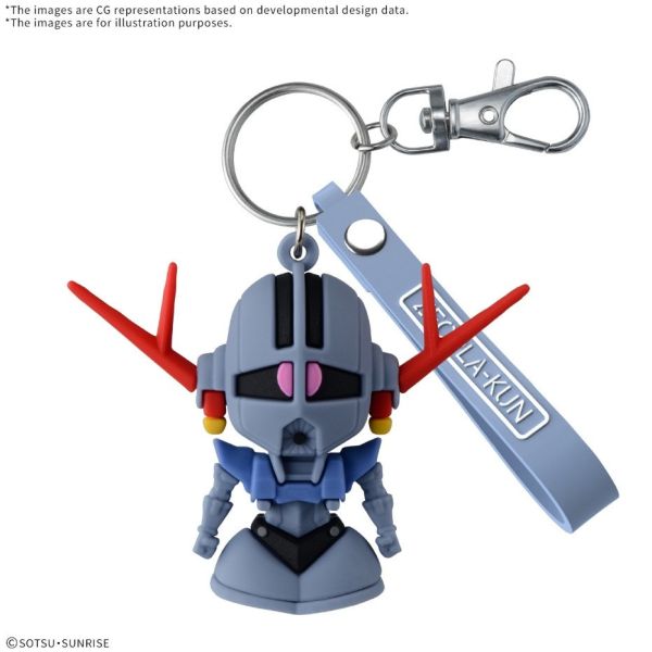 1-2月預購 BANDAI 組裝模型 立體橡膠吉祥物鑰匙圈-吉翁模型君 