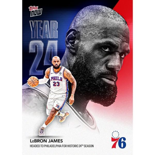 10-12月預購 LeBron James 費城76人隊 紀念球員卡 