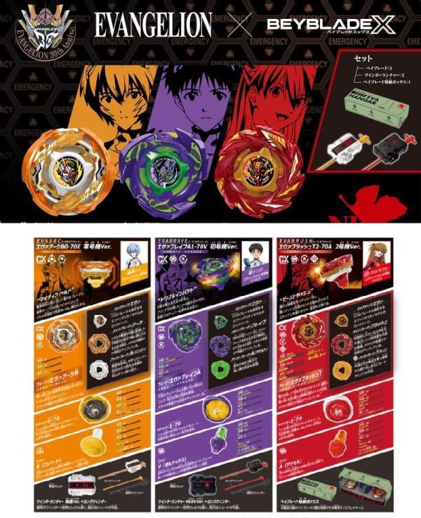 9-10月預購  BEYBLADE X 戰鬥陀螺 CX-00 福音戰士改造組 