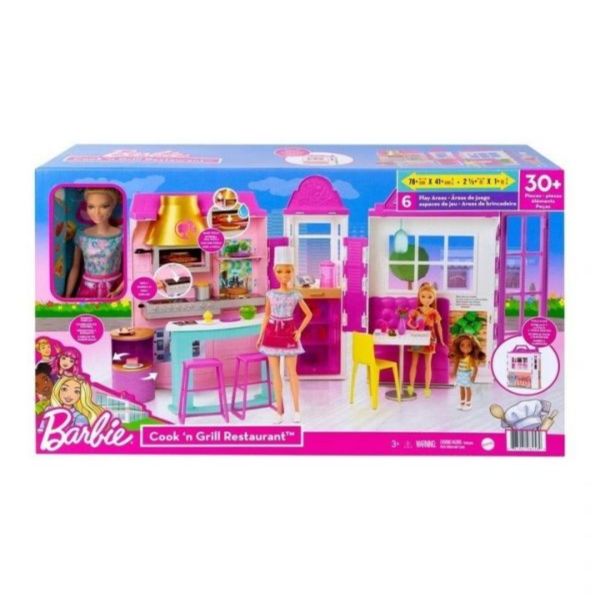 Barbie 芭比時尚餐廳(附娃娃) 