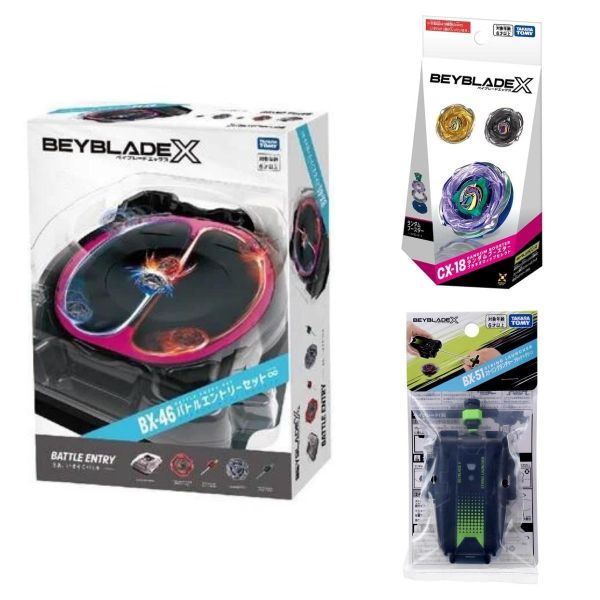 戰鬥陀螺 BEYBLADE X BX-51CX-18 BX-46 戰鬥盤 發射器 腕龍 