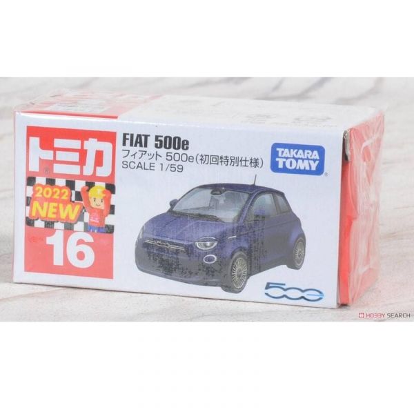  TOMICA 多美小汽車  #016 飛雅特 FIAT 500E 初回 