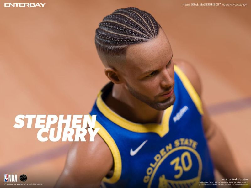 預購 ENTERBAY: 1/6 NBA系列 勇士隊 Stephen Curry史蒂芬 柯瑞 