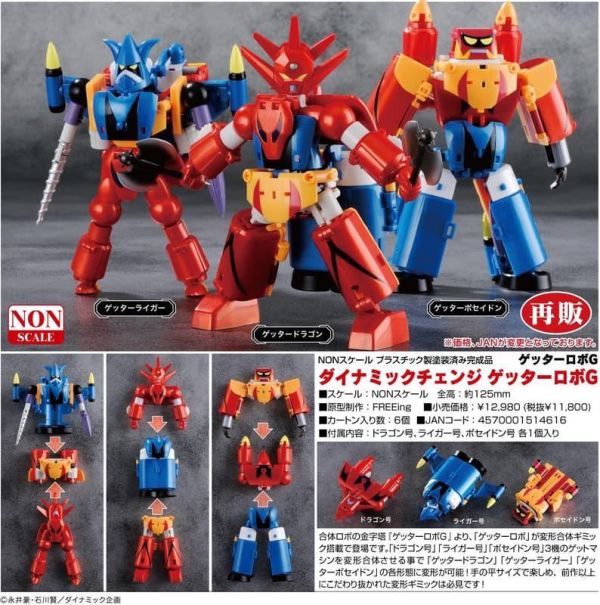 8-9月預購 FREEing Dynamic Change 完全變形 蓋特機器人G 再版 