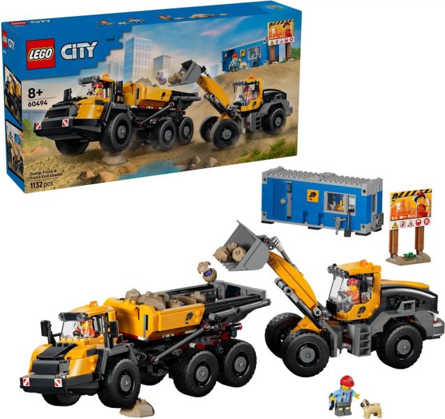 樂高 LEGO 60494 傾卸式卡車與前端裝載機 
