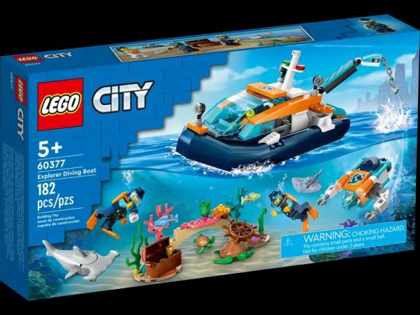 樂高 LEGO 60377 CITY Explorer Diving Boat 探險家潛水工作船 