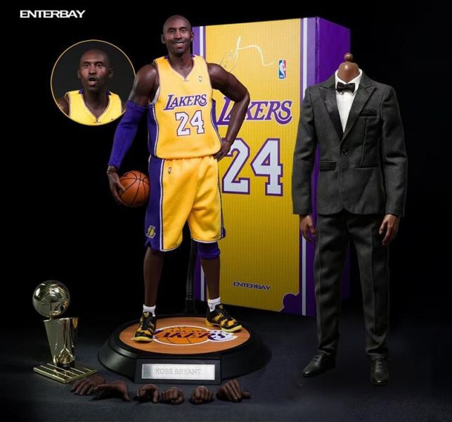 Q1預購 ENTERBAY 1/6  NBA系列 湖人隊 科比‧布萊恩特 可動人偶 (RM-1036) 雙人偶套裝版 