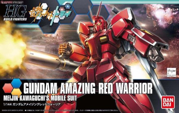 BANDAI 組裝模型 HG 1/144 鋼彈創鬥者 FIGHTERS 驚異紅戰士鋼彈 