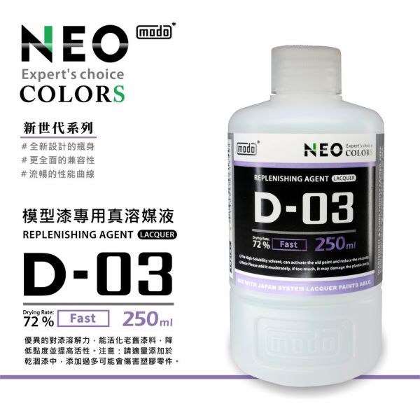 modo摩多 摩多模型漆專用真溶煤液 250ml 