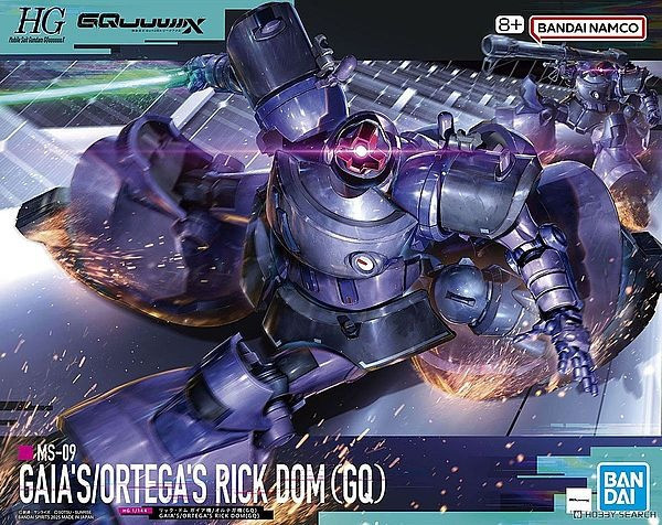 BANDAI 組裝模型 HG 1/144 鋼彈 GQuuuuuuX #09 里克 德姆 蓋亞 奧迪加座機 