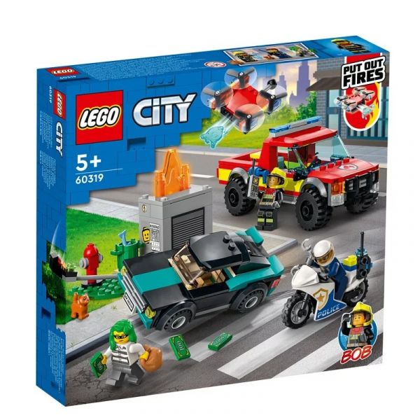 樂高 LEGO 60319 消防救援和警察追捕行動 