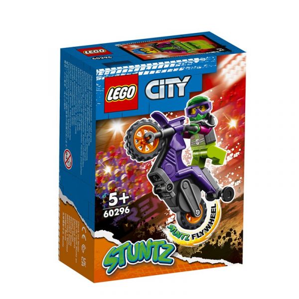 樂高 LEGO 60296 前輪離地特技摩托車 CITY 