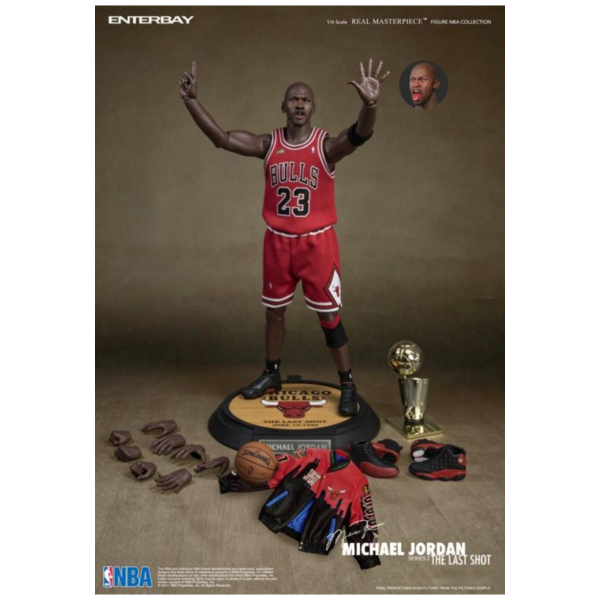 Q2預購 ENTERBAY 1/6 NBA 公牛隊 麥可•喬丹 Jordan 最後一投2.0 客場版 RM-1058 可動完成品 