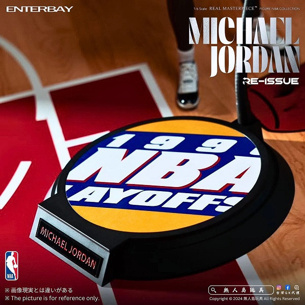 預購 ENTERBAY: 1/6 NBA系列 公牛隊 麥可喬丹 45號I’M BACK 限量版 