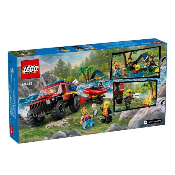 樂高 LEGO 60412 四輪驅動消防車和救援艇 4x4 Fire Truck with Rescue Boat 