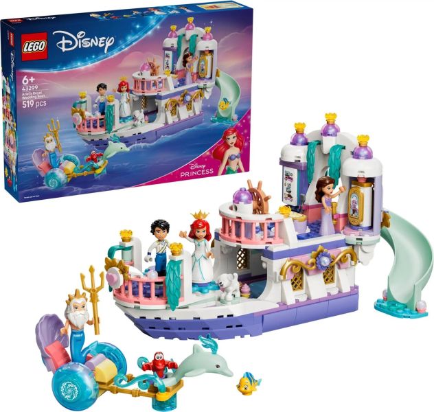 樂高 LEGO 43299 愛麗兒的皇家婚禮船 