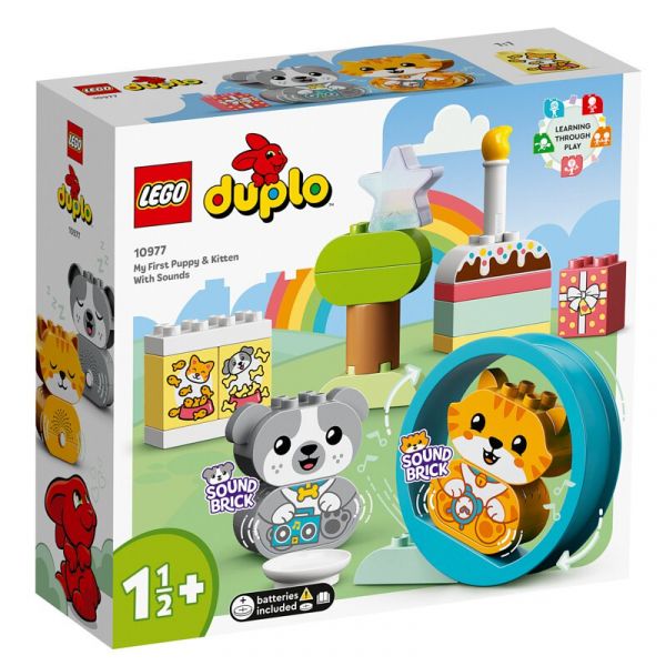 樂高 LEGO 10977 DUPLO 得寶 我的第一隻有聲小狗和小貓 