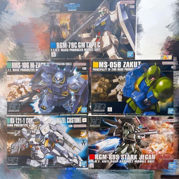 HGUC 月鋼彈  神鋼彈 強化傑鋼 隊長機里澤爾 權天使 機動蓋布蘭 海茲爾改 薩克I MSM-03 地球聯邦軍 