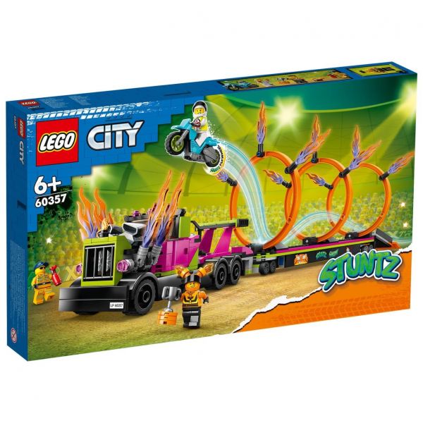 樂高 LEGO 60357 City Stuntz 特技卡車和火圈挑戰組 