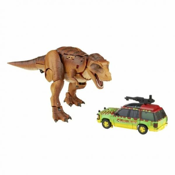 變形金剛 侏儸紀公園 Jurassic Park 聯名款 L級 暴龍+D級 遊園車 