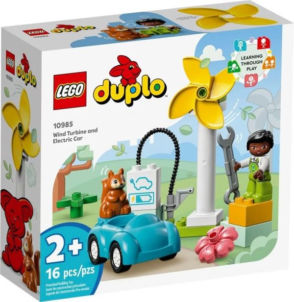 樂高 LEGO 10985 Duplo 得寶系列 - 風力發電機和電動車 