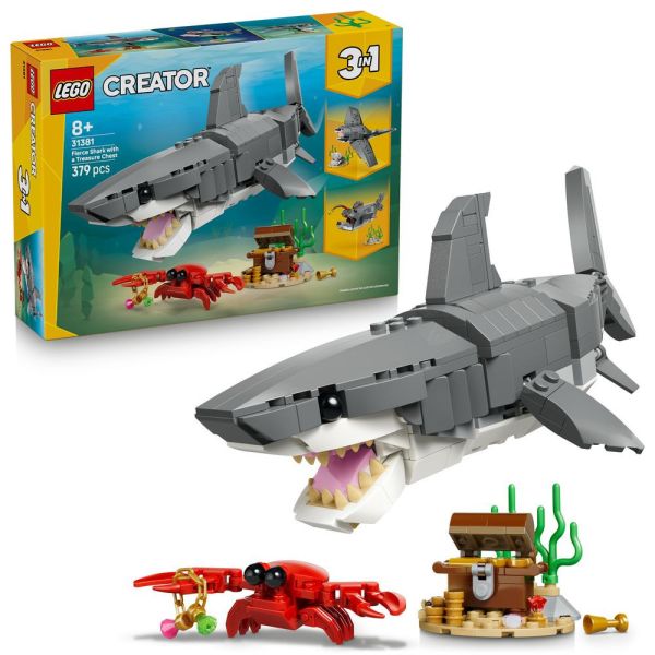 樂高 LEGO 31381 凶猛鯊魚和寶箱 